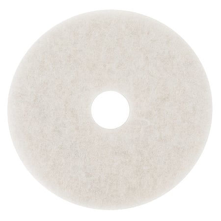 Polishing Pad, 24 in Dia, White, PK5 MPN:4100
