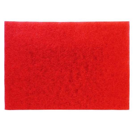 Buffing Pad, 28 In x 14 In, Red, PK10 MPN:5100-28x14