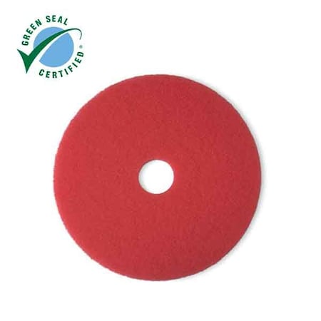 Red Buffer Pad 5100, 12inx18 in, PK20 MPN:5100