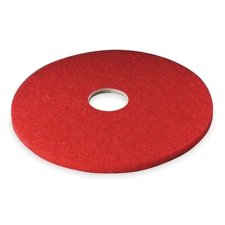 Buffing Pad, 16 in Dia, Red, PK5 MPN:5100