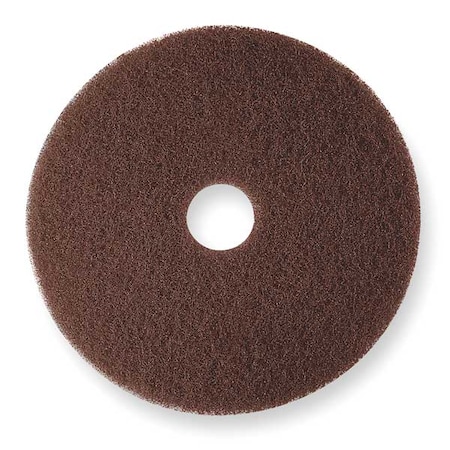 Stripping Pad, 15 in Dia, Brown, PK5 MPN:7100