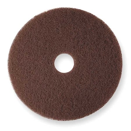 Stripping Pad, 21 in Dia, Brown, PK5 MPN:7100
