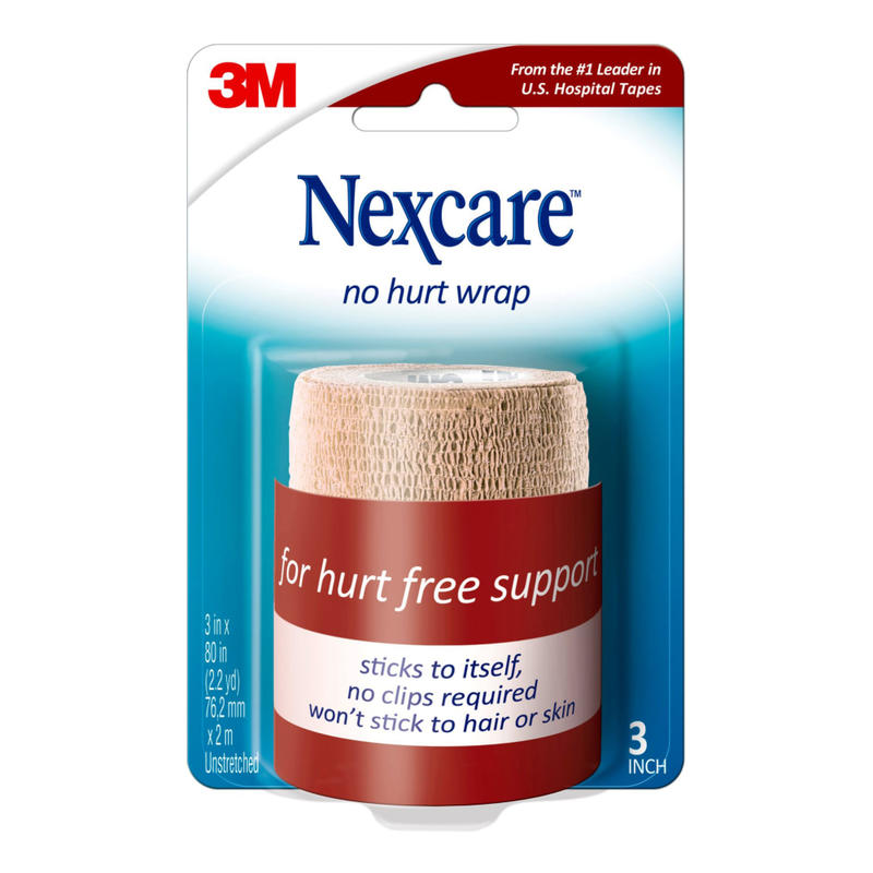 3M Nexcare Coban Self-Adherent Bandages, 3inx 5 Yd. Stretched, Tan MPN:H1583