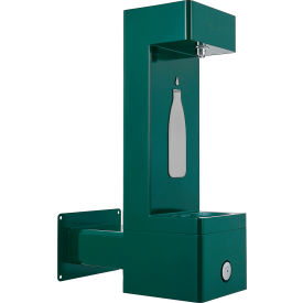 GoVets™ Outdoor Wall Mount Bottle Filling Station w/Filter Green 313GNF270