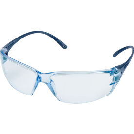 Elvex® Helium 18 Frameless Safety Glasses Metal Detect Anti-Fog Blue Lens/Temples Pk of 12 WELSG59BMDAF - Pkg Qty 12