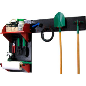 Wall Control Pegboard Garden Tool Board Organizer Black/Red 48
