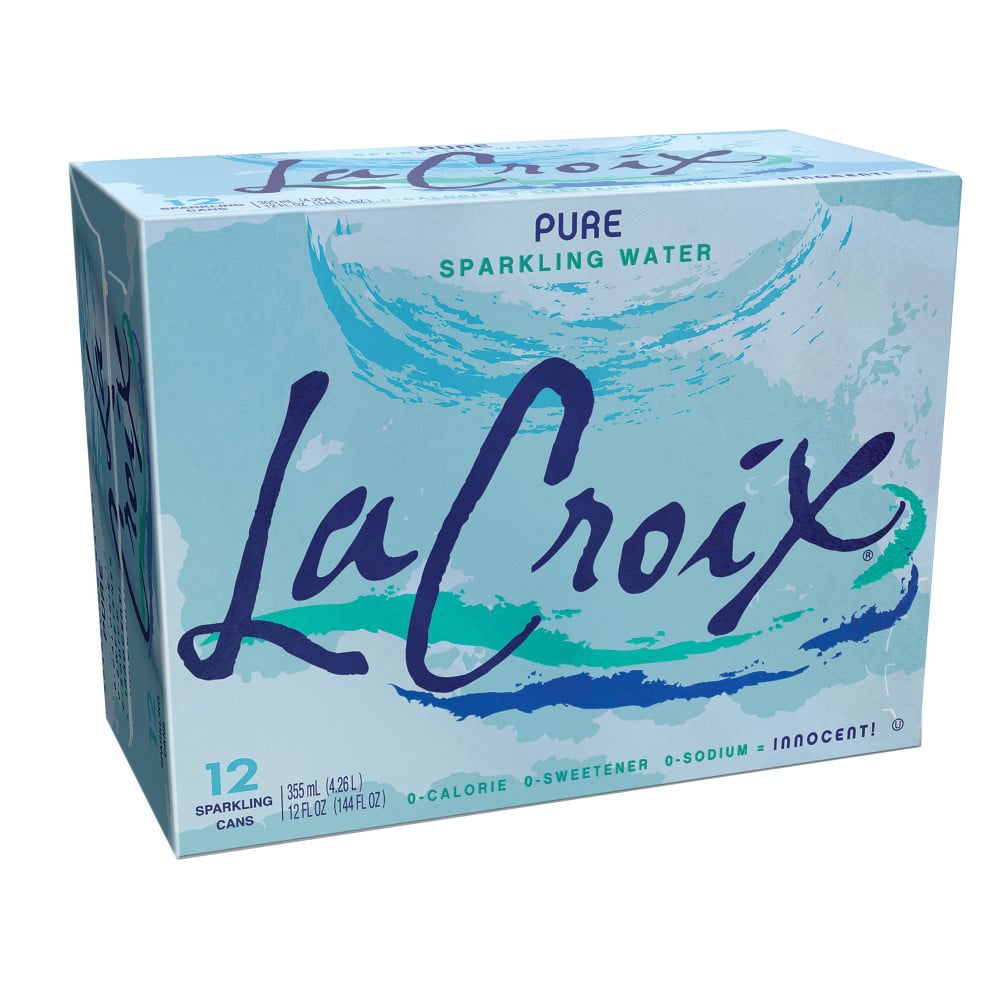 LaCroix Sparkling Water, Pure, 12 Oz, Case Of 12 (Min Order Qty 10) MPN:15021242EA