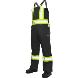 Tough Duck Poly Oxford Insulated Safety Bib Overall M Black S79811-BLACK-M