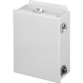 Hoffman A1412CHNF J Box Hinged Cover Type 4 14.00X12.00X6.00 Steel/Gray A1412CHNF