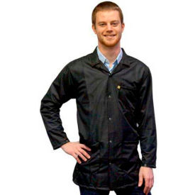 Transforming Technologies ESD 3/4 Length Jacket Snap Cuff Black Medium JKC 9023SPBL