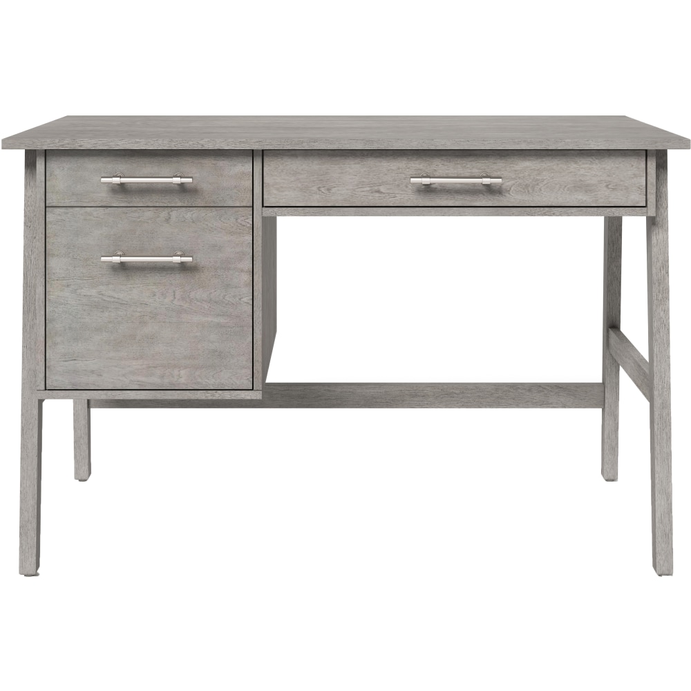 Whalen Marilla 48inW Wood Pedestal Computer Desk, Driftwood Gray MPN:OD-MA48PD