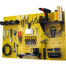 Wall Control Pegboard Standard Tool Storage Kit Yellow/Black 48