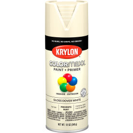 Krylon® Colormaxx™ Paint & Primer 12 oz. Gloss Dover White K05516007 - Pkg Qty 6