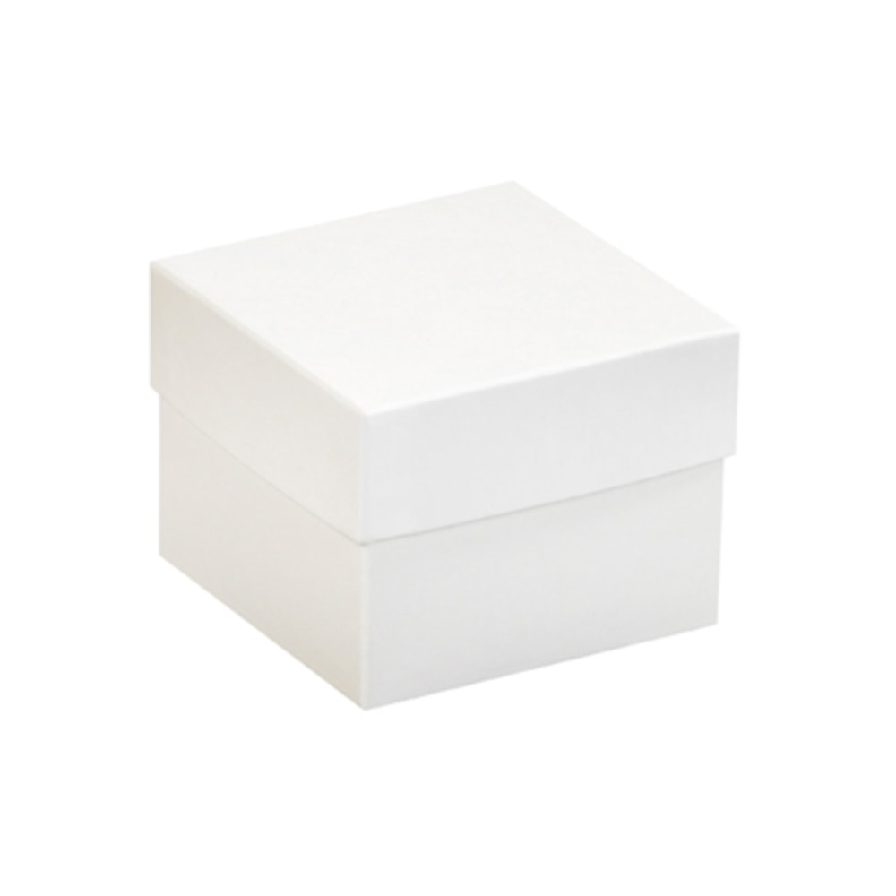 Partners Brand White Deluxe Gift Box Bottoms 4in x 4in x 3in, Case of 50 MPN:DGB443W