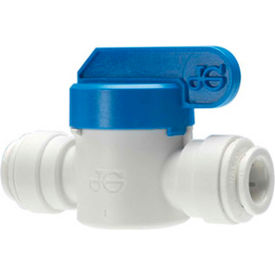 John Guest 3/8'' Polypropylene Push-Fit Shut-Off Valve White 10/PK PPSV041212W-US