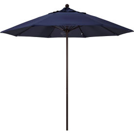 California Umbrella 9' Patio Umbrella - Olefin Navy - Bronze Pole - Venture Series ALTO908117-F09