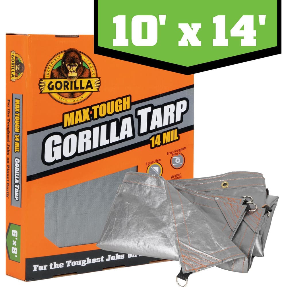 Tarps & Dust Covers; Material: Polyethylene ; Shape: Rectangle ; Length (Feet): 14 ; Width (Feet): 10 ; Width (Inch): 120in ; Grommet: Yes MPN:97053