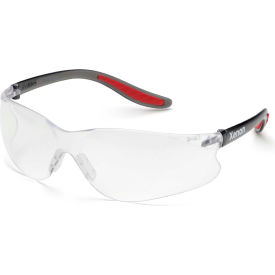 Elvex® Xenon™ Frameless Safety Glasses Hard Coat Clear Lens Black Temples Pack of 12 WELSG14C
