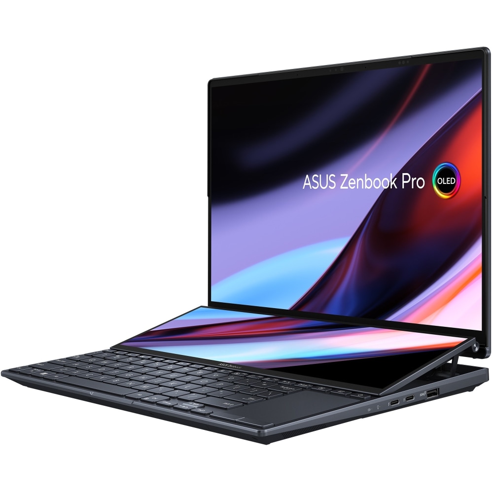 Asus Zenbook Pro 14 Duo Laptop, 14.5in Touchscreen, Intel Core i9, 32GB Memory, 32GB Memory, 1TB Solid State Drive, Tech Black, Windows 11 Home MPN:UX8402ZE-DB96T