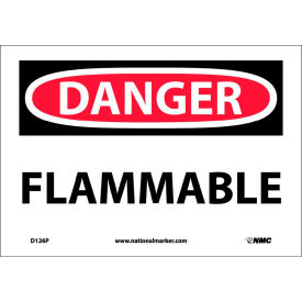 NMC D126P OSHA Sign Danger Flammable 7