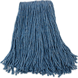 Boardwalk® Mop Head Standard Head Cotton/Synthetic Fiber Cut-End Blue 12/case BWK2020B