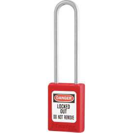 Master Lock® Thermoplastic Zenex™ S31LTRED Safety Padlock 1-3/8