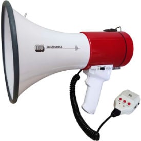 MG Electronics 50-Watt Bluetooth Megaphone with Rechargeable Battery Pack and Handheld Mic MG32BT