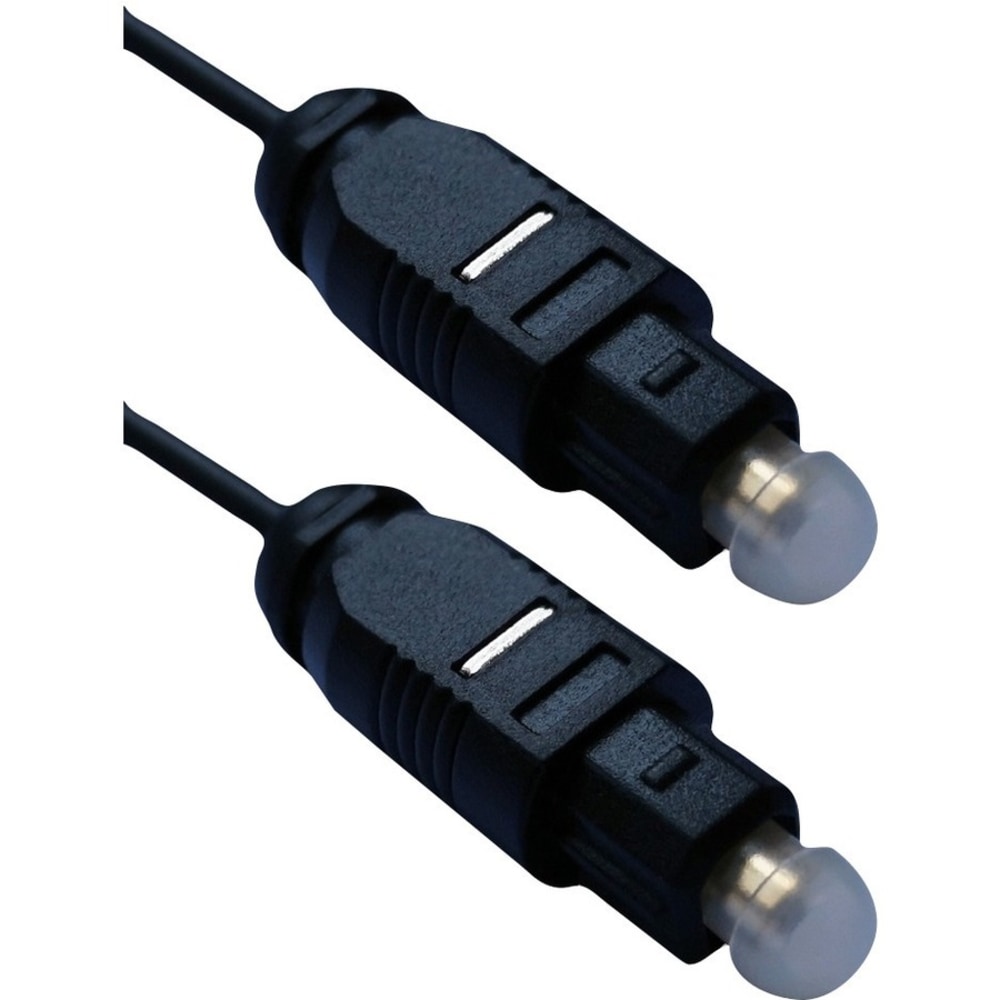 QVS Toslink Digital/SPDIF Optical UltraThin Audio Cable, 10ft (Min Order Qty 9) MPN:FCT-10