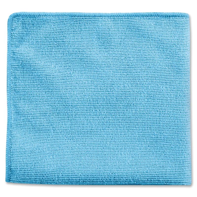 Rubbermaid Commercial Products HYGEN r-40 Recycled Microfiber Cloth, 12in X 12in, Blue, 24-Pack MPN:1820579