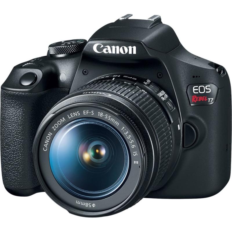 Canon EOS Rebel T7 24.1 Megapixel Digital SLR Camera with Lens - 0.71in - 2.17in (Lens 1), 2.95in - 11.81in (Lens 2) - 2727C021 MPN:2727C021