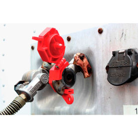 Accuform KDD477 Stopout® Trailer-Lock Glad Hand Lockout Plastic KDD477