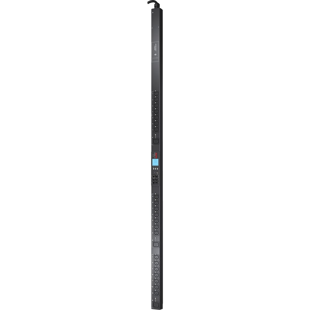 APC by Schneider Electric AP8000 24-Outlets PDU - NEMA L21-20P - 21x IEC 60320 C13, 3x IEC 60320 C19 - 230 V AC - 5700 W - 10 ft Cord - Rack-mountable MPN:AP8961X630