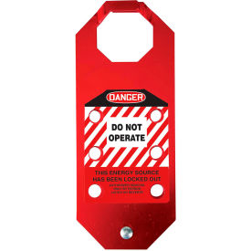 Accuform KDH641 Stopout® Aluma-Tag™ Hasp Danger Do Not Operate Aluminum KDH641