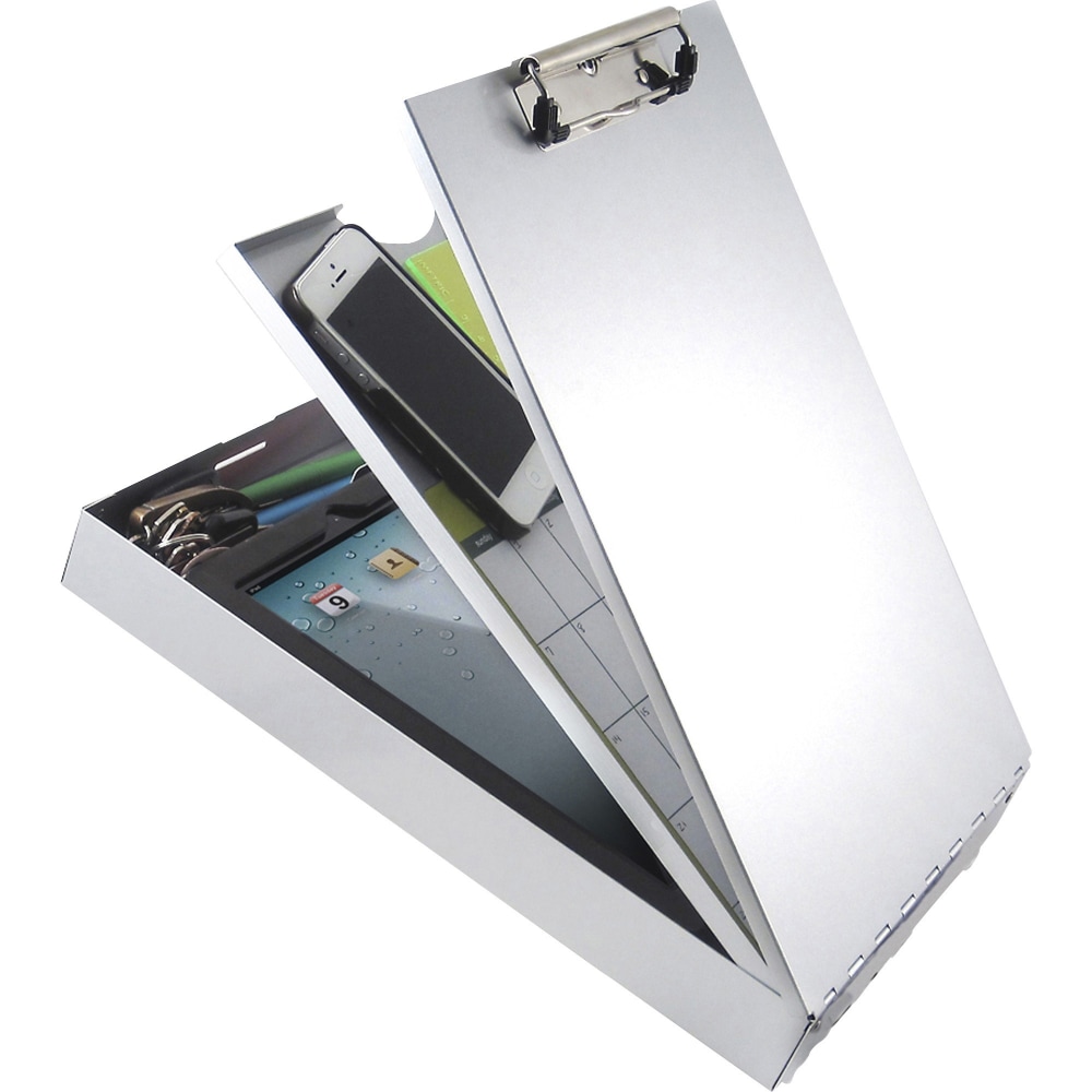 Saunders Cruiser-Mate II Storage Clipboard - 8 19/64in x 11 45/64in - Aluminum - Gray - 1 Each (Min Order Qty 2) MPN:21118 Saunders Cruiser-Mate II Storage Clipboard - 8 19/64in x 11 45/64in - Aluminum - Gray - 1 Each (Min Order Qty 2) MPN:21118