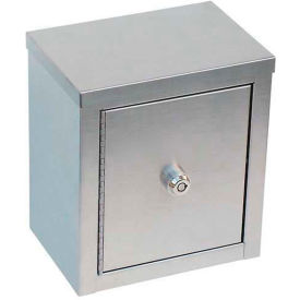 Omnimed® Stainless Steel Mini Double Door Narcotic Cabinet 8