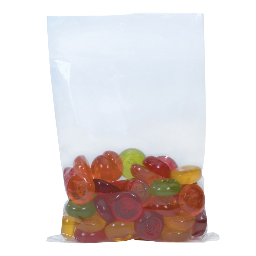 Office Depot Brand 1.5 Mil Flat Poly Bags, 6in x 8in, Clear, Case Of 1000 MPN:PB100