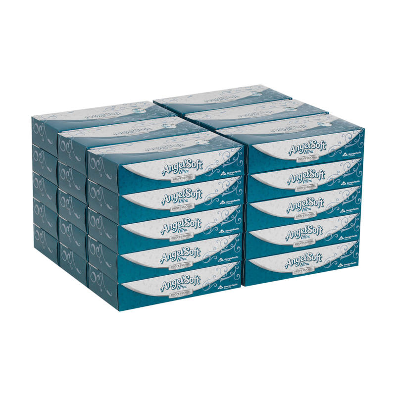 Angel Soft by GP PRO Ultra Professional Series Premium 2-Ply Facial Tissue, 125 Sheets Per Box, Case Of 30 MPN:48560