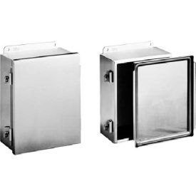 Hoffman A404NFSS6 J Box Clamp Cover Type 4X 4.00x4.00x3.00in SS Type 316L A404NFSS6