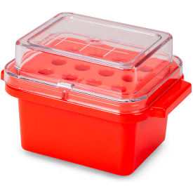 Globe Scientific™ Mini Cooler For 1.5 ml Tubes 12 Place Red 454001