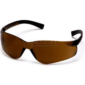 Ztek® Safety Glasses Coffee Lens Coffee Frame S2515S - Pkg Qty 12