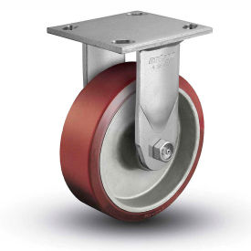 Colson® 4 Series Rigid Plate Caster 4.05108.939 - Mold-On Polyurethane 5