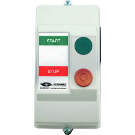 NEMA 4X Enclosed Motor Starter 9A 3PH Remote Start Terminals Start/Stop 100-250V 5.7-7.6A AF0906P3G-3E