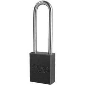 American Lock® No. A1167BLK Solid Aluminum Rectangular Padlock - Black A1167BLK - Pkg Qty 24
