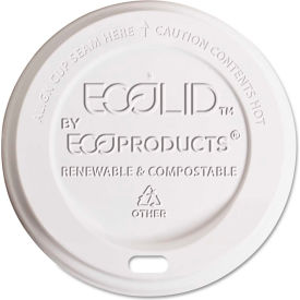 Eco-Products® EP-ECOLID-8 - Hot Cup Lid 8 oz White 800/Carton EP-ECOLID-8