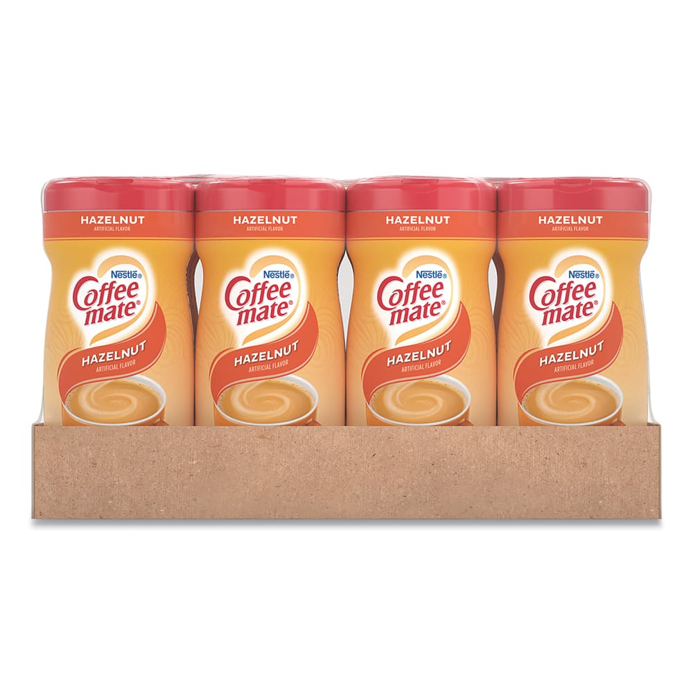 Coffee, Tea & Accessories; Creamer Type: Powder ; Container Size: 15oz ; Container Type: Canister ; Flavor: Hazelnut ; UNSPSC Code: 0050201714 MPN:NES12345CT - Pkg Qty 12