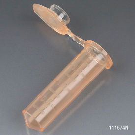 Microcentrifuge Tube 2.0mL Polypropylene Orange Stand-Up Zipbag MG 500/Pack 111574N