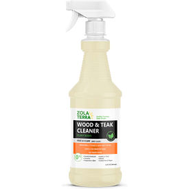 ZolaTerra® Teak & Wood Cleaner 32 oz. Trigger Bottle 6 Bottles ZT-TWC-RTU-032OZ-06