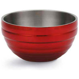 Vollrath® Double-Wall Insulated Serving Bowl 4659115 3.4 Quart Dazzle Red 4659115 - Pkg Qty 6