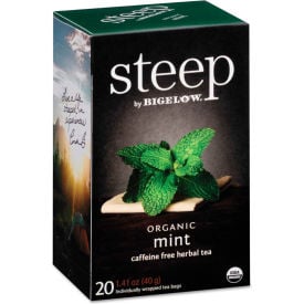 Bigelow® steep Tea Mint 1.41 oz Tea Bag 20/Box RCB17709