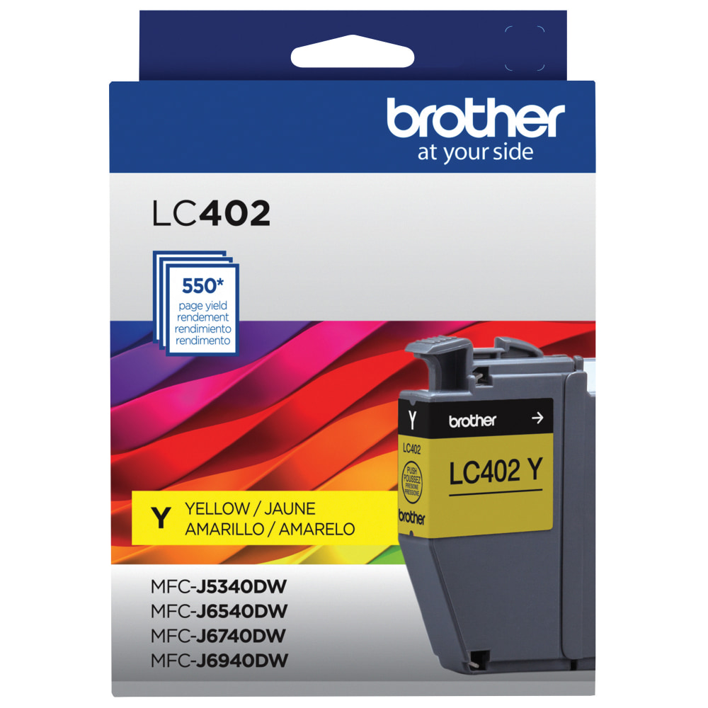 Brother LC402 Yellow Ink Cartridge, LC402Y (Min Order Qty 3) MPN:LC402YS